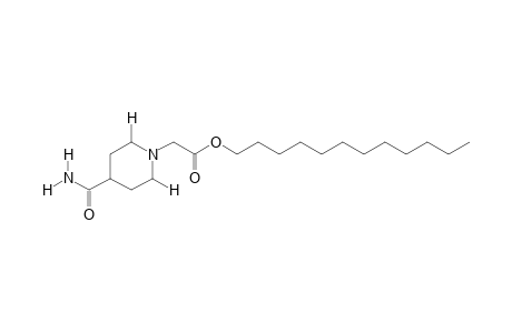 4-Carbamoyl-1-piperidineacetic acid, dodecyl ester