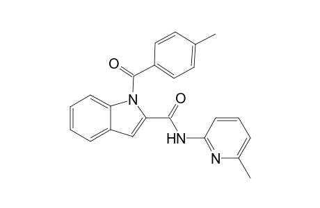 2-[N-(6'-Methyl-2'-pyridylyl)aminocarbonyl]-N(1)-(p-methylbenzoyl)-indole
