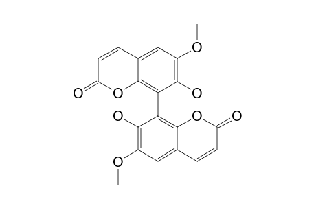 7,7'-DIHYDROXY-6,6'-DIMETHOXY-8,8'-BISCOUMARIN