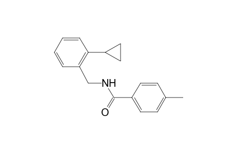 benzamide, N-[(2-cyclopropylphenyl)methyl]-4-methyl-