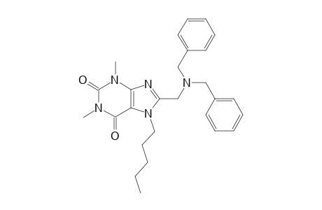 8-[(dibenzylamino)methyl]-1,3-dimethyl-7-pentyl-3,7-dihydro-1H-purine-2,6-dione