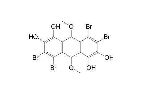 9,10-Dihydro-9,10-dimethoxy-3,4,7,8-tetrabromo-1,2,5,6-tetrahydroxyanthracene