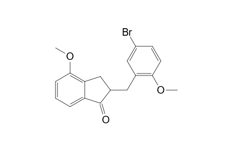 2-(2-Methoxy-5-brom-benzyl)-4-methoxy-indan-1-on