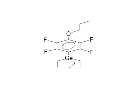 TRIETHYL(4-PROPOXYTETRAFLUOROPHENYL)GERMANE