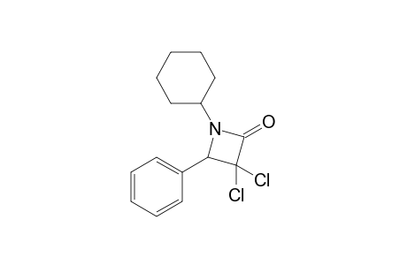 1-CYCLOHEXYL-3,3-DICHLORO-4-PHENYL-2-AZETIDINONE