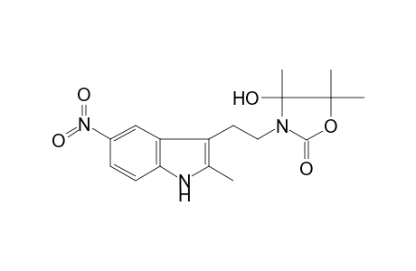 Oxazolidin-2-one, 3-[2-(2-methyl-5-nitro3-indolyl)ethyl]-4-hydroxy-4,5,5-trimethyl-