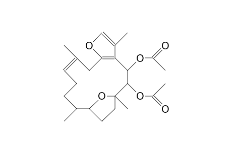 (4R*,5S*,6R*,9S*,10R*,13E)-4,5-Diacetoxy-3,6,10,14-tetramethyl-3,4,5,6,7,8,9,10,11,12-decahydro-6,9-epoxycyclotetradeca-