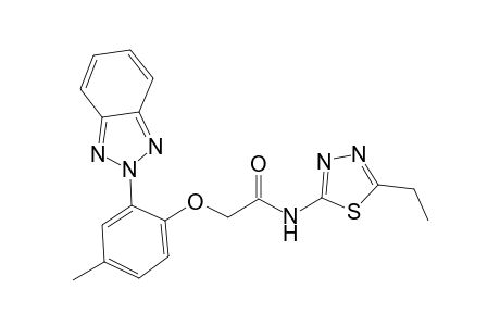 acetamide, 2-[2-(2H-1,2,3-benzotriazol-2-yl)-4-methylphenoxy]-N-(5-ethyl-1,3,4-thiadiazol-2-yl)-