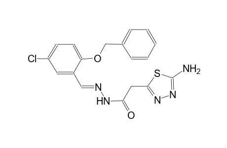 2-(5-amino-1,3,4-thiadiazol-2-yl)-N'-{(E)-[2-(benzyloxy)-5-chlorophenyl]methylidene}acetohydrazide