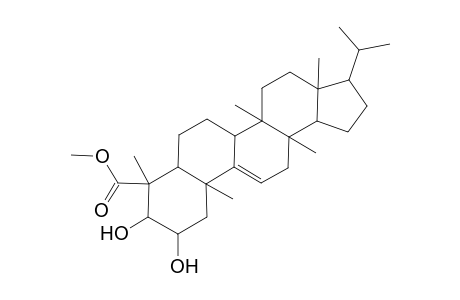 2a,3b-Dihydroxy-fern-9(11)-en-23-oic acid, methylester