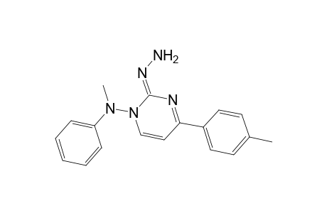 (2E)-1-(Methylanilino)-4-(4-methylphenyl)-2(1H)-pyrimidinone hydrazone