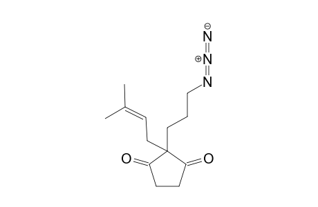 2-(3-azidopropyl)-2-(3-methylbut-2-en-1-yl)cyclopentane-1,3-dione