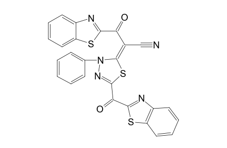 3-Phenyl-5-(benzothiazol-2-yl)carbonyl-2-(benzothiazol-2-yl)carbonyl-cyanomethylene-2,3-dihydro-1,3,4-thiadiazole