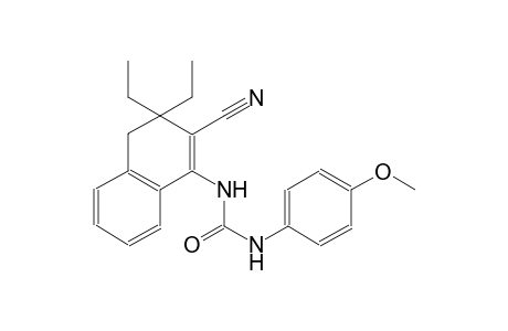 urea, N-(2-cyano-3,3-diethyl-3,4-dihydro-1-naphthalenyl)-N'-(4-methoxyphenyl)-