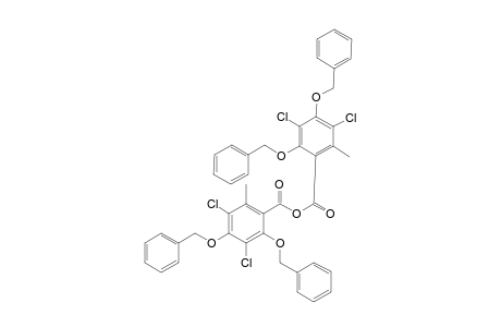 2,4-Dibenzyloxy-3,5-dichloro-6-methyl-benzoic acid, anhydride