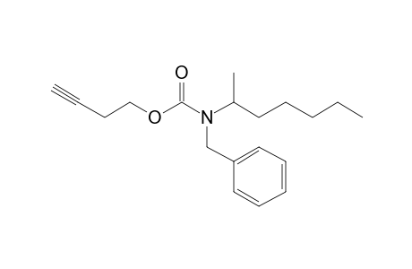 Carbonic acid, monoamide, N-benzyl-N-(hept-2-yl)-, but-3-yn-1-yl ester