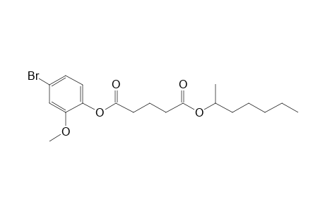 Glutaric acid, hept-2-yl 4-bromo-2-methoxyphenyl ester