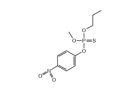 PHOSPHOROTHIOIC ACID, O-METHYL O-P- NITROPHENYL O-PROPYL ESTER