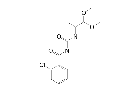 2-[3-(o-chlorobenzoyl)ureido]propionaldehyde, dimethyl acetal