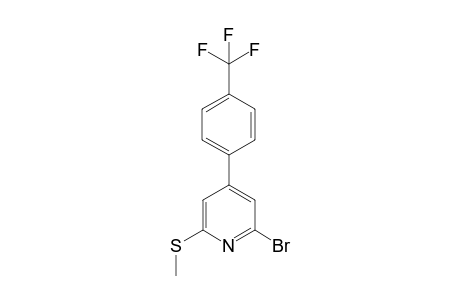 2-bromo-6-(methylthio)-4-(4-(trifluoromethyl)phenyl)pyridine