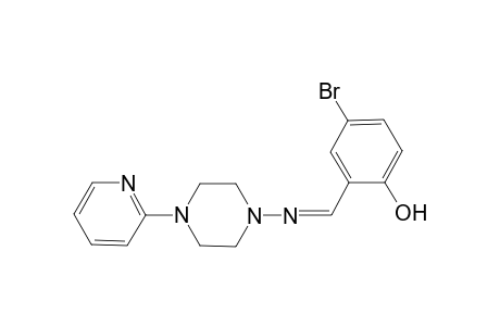 phenol, 4-bromo-2-[(Z)-[[4-(2-pyridinyl)-1-piperazinyl]imino]methyl]-