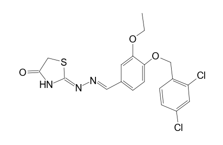 benzaldehyde, 4-[(2,4-dichlorophenyl)methoxy]-3-ethoxy-, [(2Z)-4-oxothiazolidinylidene]hydrazone
