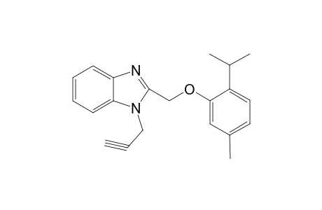 1H-1,3-Benzimidazole, 2-[[5-methyl-2-(1-methylethyl)phenoxy]methyl]-1-(2-propynyl)-