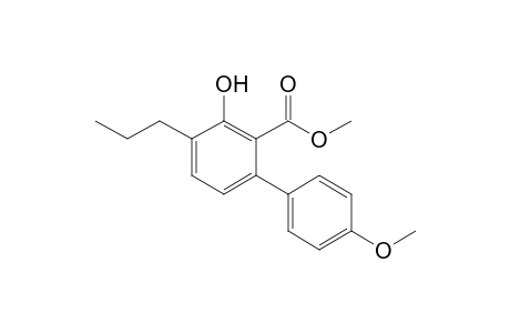 3-Hydroxy-4'-methoxy-4-propylbiphenyl-2-carboxylic acid methyl ester