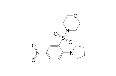 4-([5-Nitro-2-(1-pyrrolidinyl)phenyl]sulfonyl)morpholine