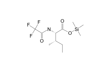 L-Isoleucine, N-trifluoroacetyl-, tms derivative