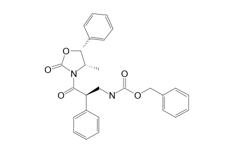 (phenylmethyl) N-[(2R)-3-[(4S,5R)-4-methyl-2-oxidanylidene-5-phenyl-1,3-oxazolidin-3-yl]-3-oxidanylidene-2-phenyl-propyl]carbamate