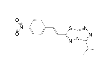 3-isopropyl-6-[(E)-2-(4-nitrophenyl)ethenyl][1,2,4]triazolo[3,4-b][1,3,4]thiadiazole