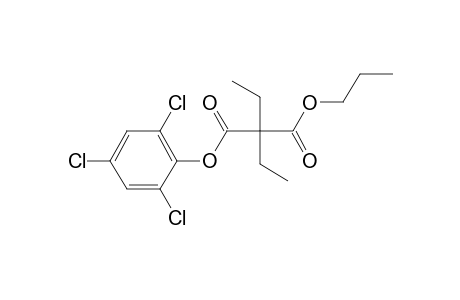 Diethylmalonic acid, propyl 2,4,6-trichlorophenyl ester