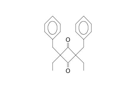 cis-2,4-Dibenzyl-2,4-diethyl-1,3-cyclobutandione