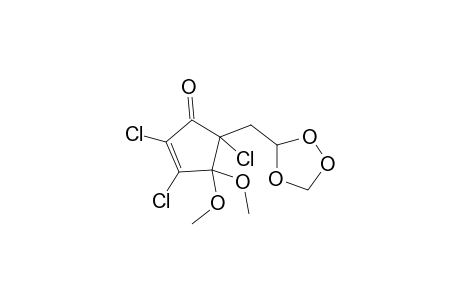 2,3,5-trichloro-4,4-dimethoxy-5-(1,2,4-trioxolan-3-ylmethyl)-1-cyclopent-2-enone