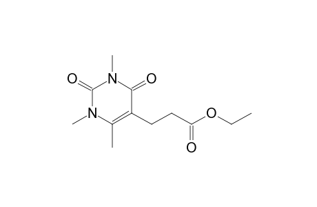 Ethyl-3-(1,2,3,4-tetrahydro-1,3,6-trimethyl-2,4-dioxopyrimidin-5-yl)-propanoate