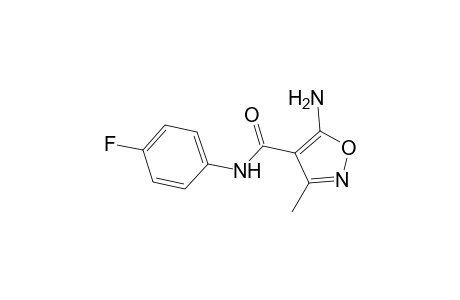 5-Amino-N-(4-fluorophenyl)-3-methyl-4-isoxazolecarboxamide