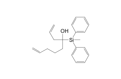 4-(Diphenylmethylsilyl)-1,8-nonadien-4-ol