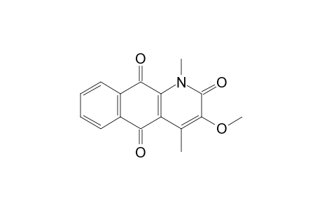 MARCANINE-B,3-METHOXY-N,4-DIMETHYL-1-AZA-2,9,10-ANTHRACENETRIONE