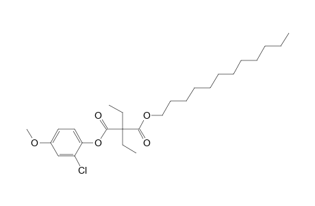 Diethylmalonic acid, 2-chloro-4-methoxyphenyl dodecyl ester