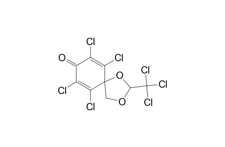 1,3-Dioxaspiro[4.5]deca-6,9-dien-8-one, 6,7,9,10-tetrachloro-2-(trichloromethyl)-