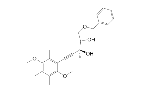 (2S,3S)-1-Benzyloxy-5-(2,5-dimethoxy-3,4,6-trimethylphenyl)-3-methylpent-4-yne-2,3-diol