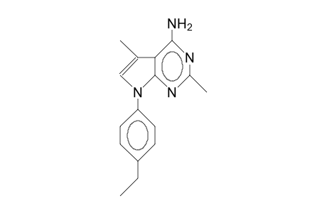 7-(4-Ethyl-phenyl)-2,5-dimethyl-7H-pyrrolo(2,3-D)pyrimidin-4-amine