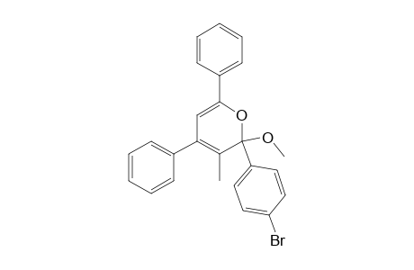 2-(4-bromophenyl)-2-Methoxy-3-methyl-4,6-diphenyl-2H-pyrane