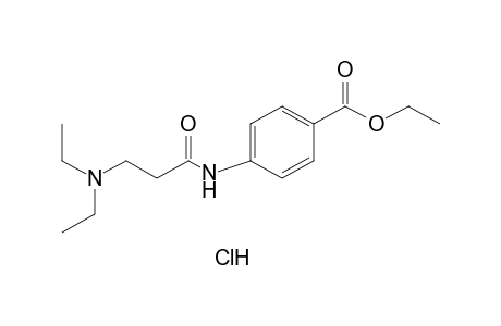 p-(3-diethylaminopropionamido)benzoic acid, ethyl ester, hydrochloride