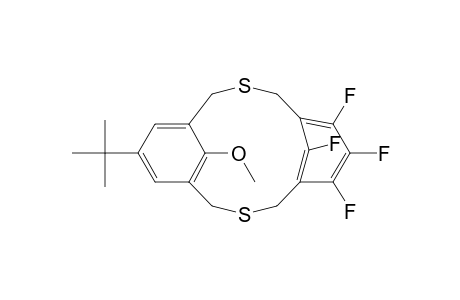 syn-15-tert-Butyl-18-methoxy-2,11-dithia-5,6,7,9-tetrafluoro(3.3)metacyclophane