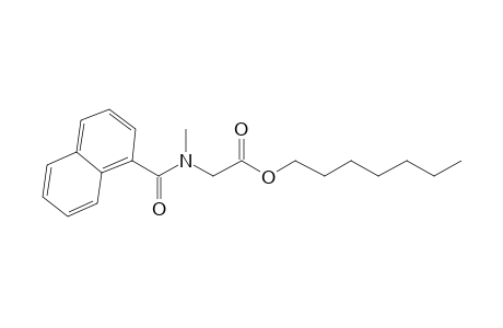 Sarcosine, N-(1-naphthoyl)-, heptyl ester