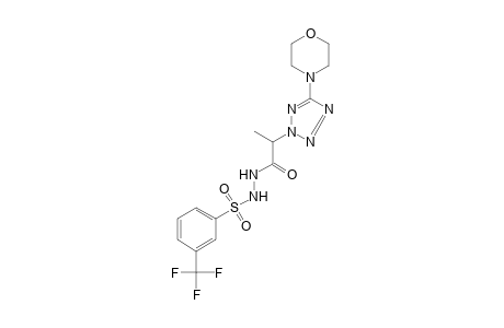 1-[2-(5-morpholino-2H-tetrazol-2-yl)propionyl]-2-[(alpha,alpha,alpha-trifluoro-m-tolyl)sulfonyl]hydrazine