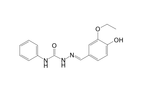 3-Ethoxy-4-hydroxybenzaldehyde N-phenylsemicarbazone
