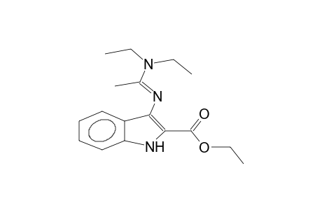2-ethoxycarbonyl-3E-(1-diethylaminoethylidene)indole